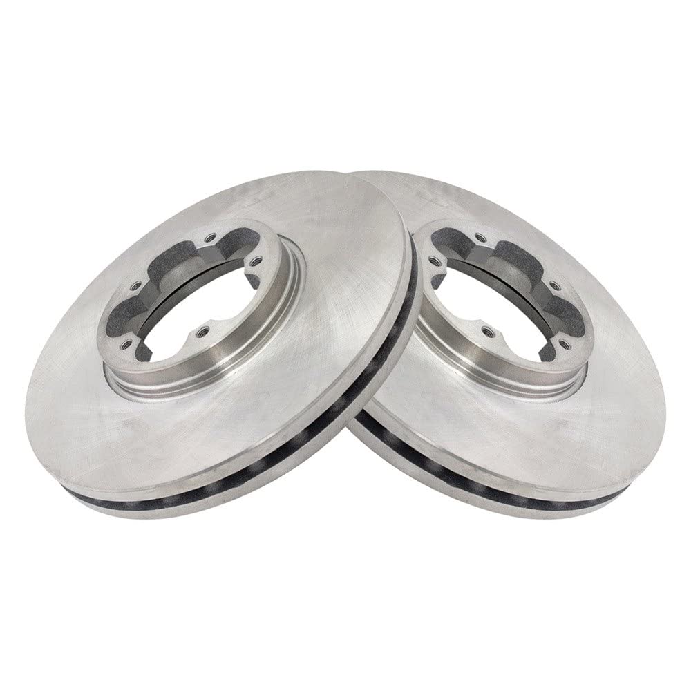 Trq Front Brake Rotors Set Vented Compatible With 2015-2023 Ford Transit-150 Transit-250 Transit-350