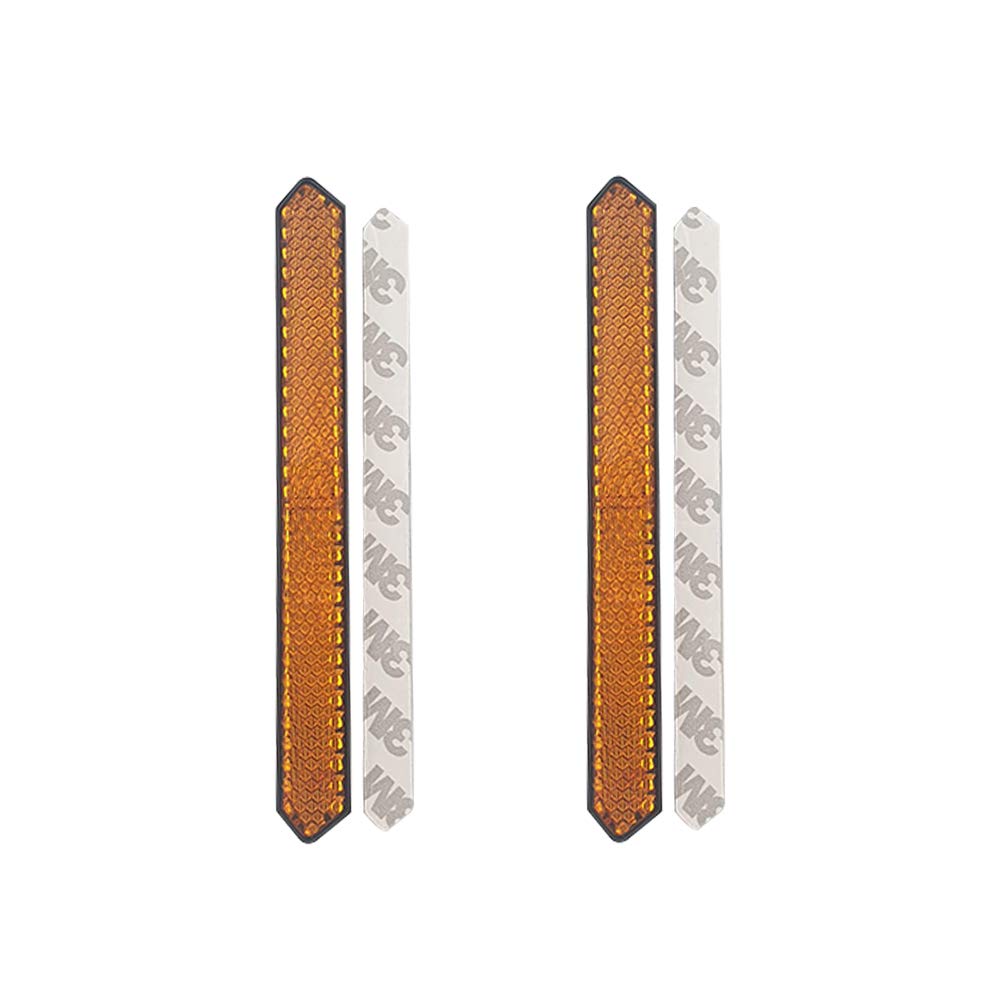 Stick-On Hexagonal Reflectors - Front Fork Side Reflector For Motocross, Harley, Semi Trucks & Trailers, Warehousing, Boats, Ser