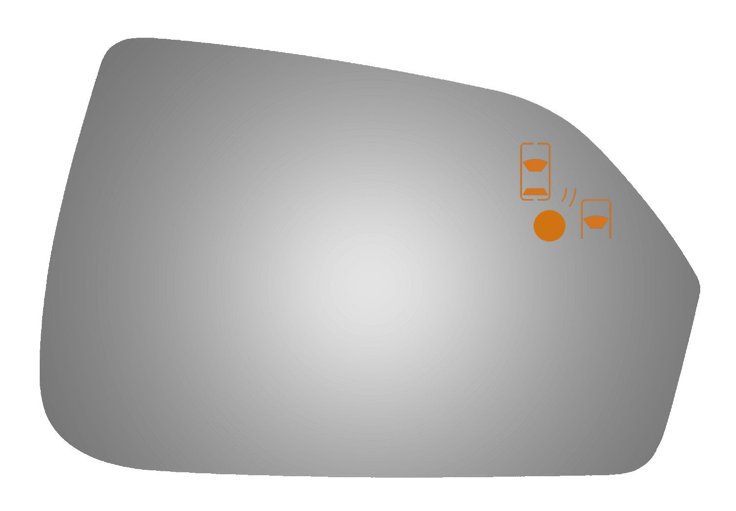 Burco 5689BC Convex Door Mirror Glass for 2013-2017 Lincoln MKZ
