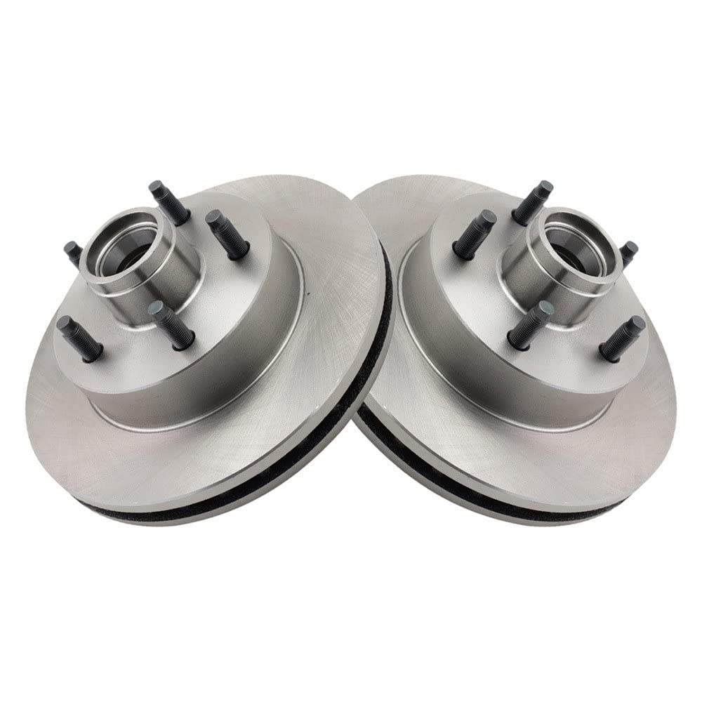 Trq Front Brake Rotors Set Vented Compatible With 1998-2002 Ford Ranger 2001-2009 Mazda B2300 2001-2007 B3000 1998-2004 B4000