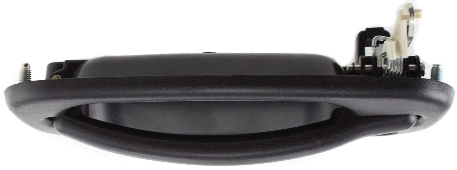 Evan Fischer Front Exterior Door Handle Compatible with 1999-2004 Chevrolet Silverado 2500, Fits 1999-2004 GMC Sierra 2500 Textured Black with Key Hole without Chrome Lever Driver Side
