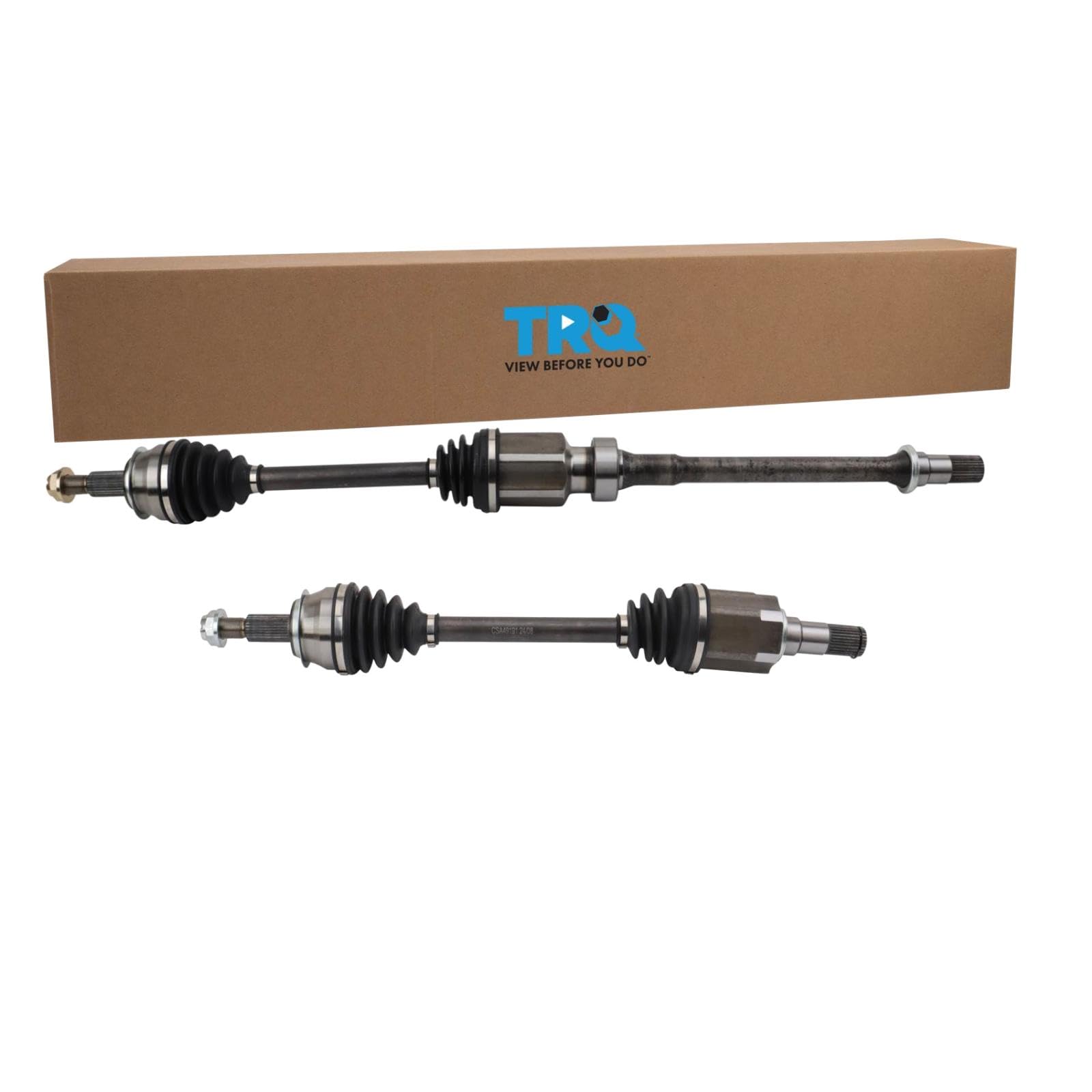 TRQ Front CV Axle Shaft Assembly Set Compatible with 2014-2018 Mazda 3