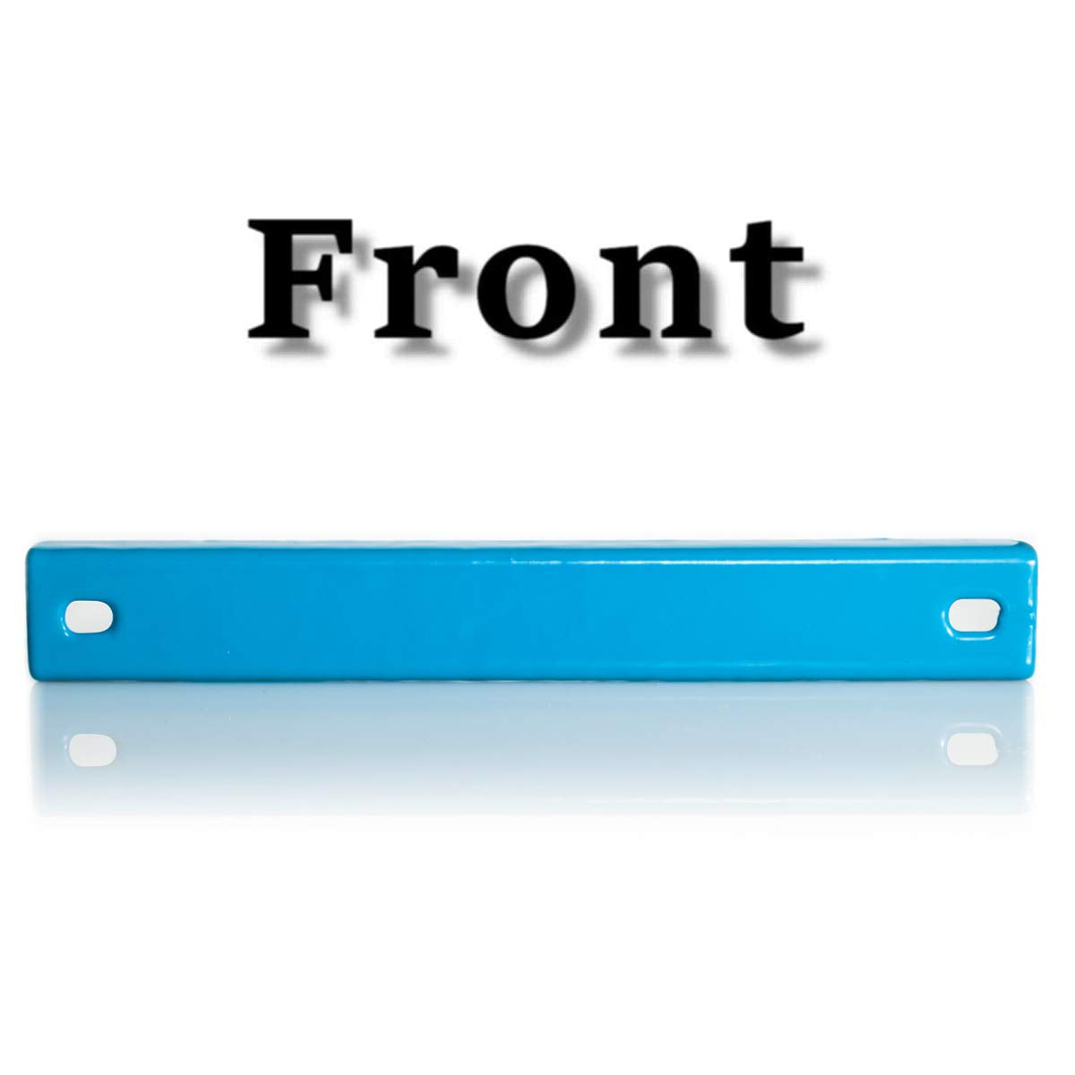 WFPOWER Rubber Coated Magnetic License Plate Holder, 2 Pack Strong Bar Magnet with Rubber Molded Plate for Test Driving, Dealer