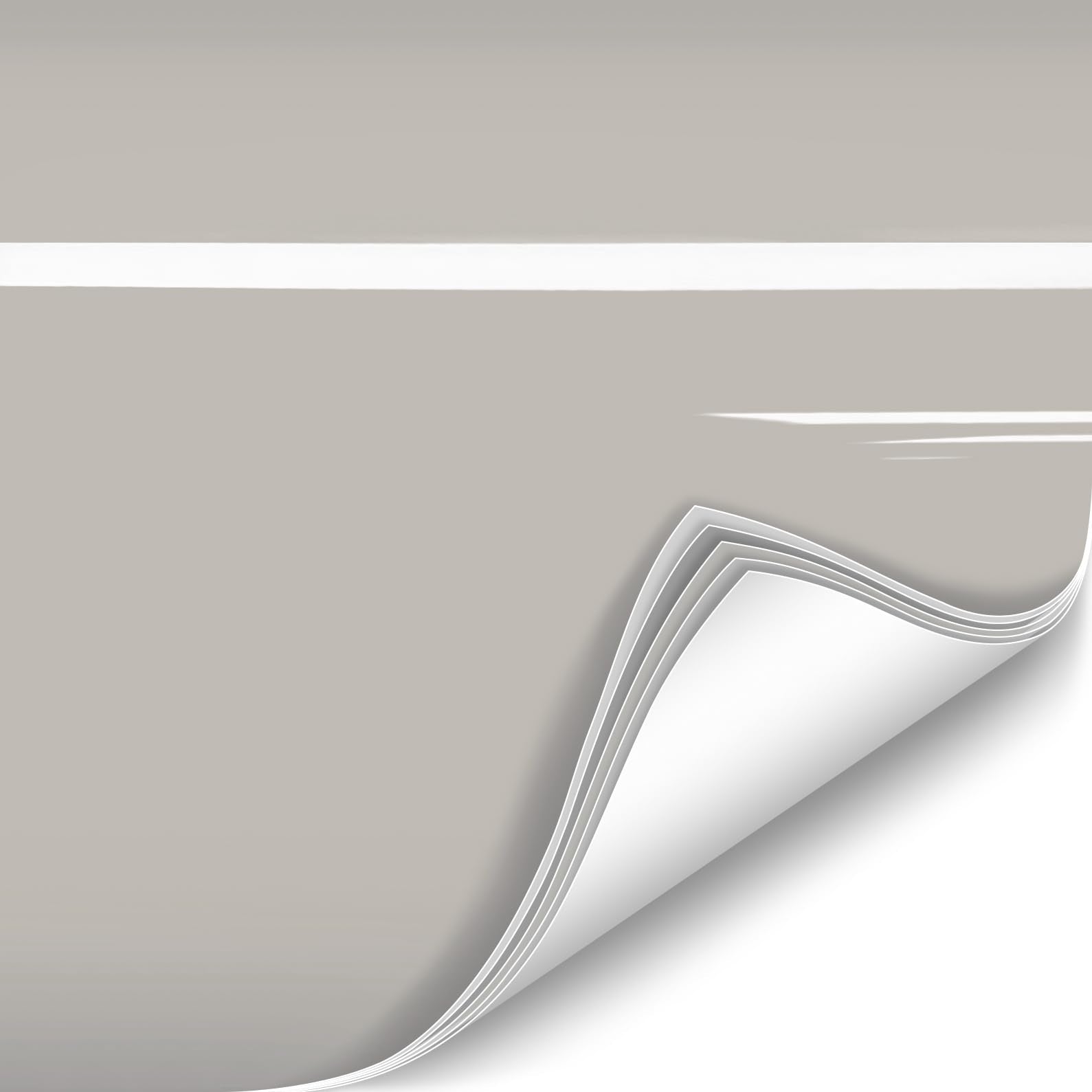 Colorfusion Ppf By Vvivid, Gloss Chalk Grey Dry Apply Ppf Vinyl Car Wrap Roll 1Ft X 5Ft