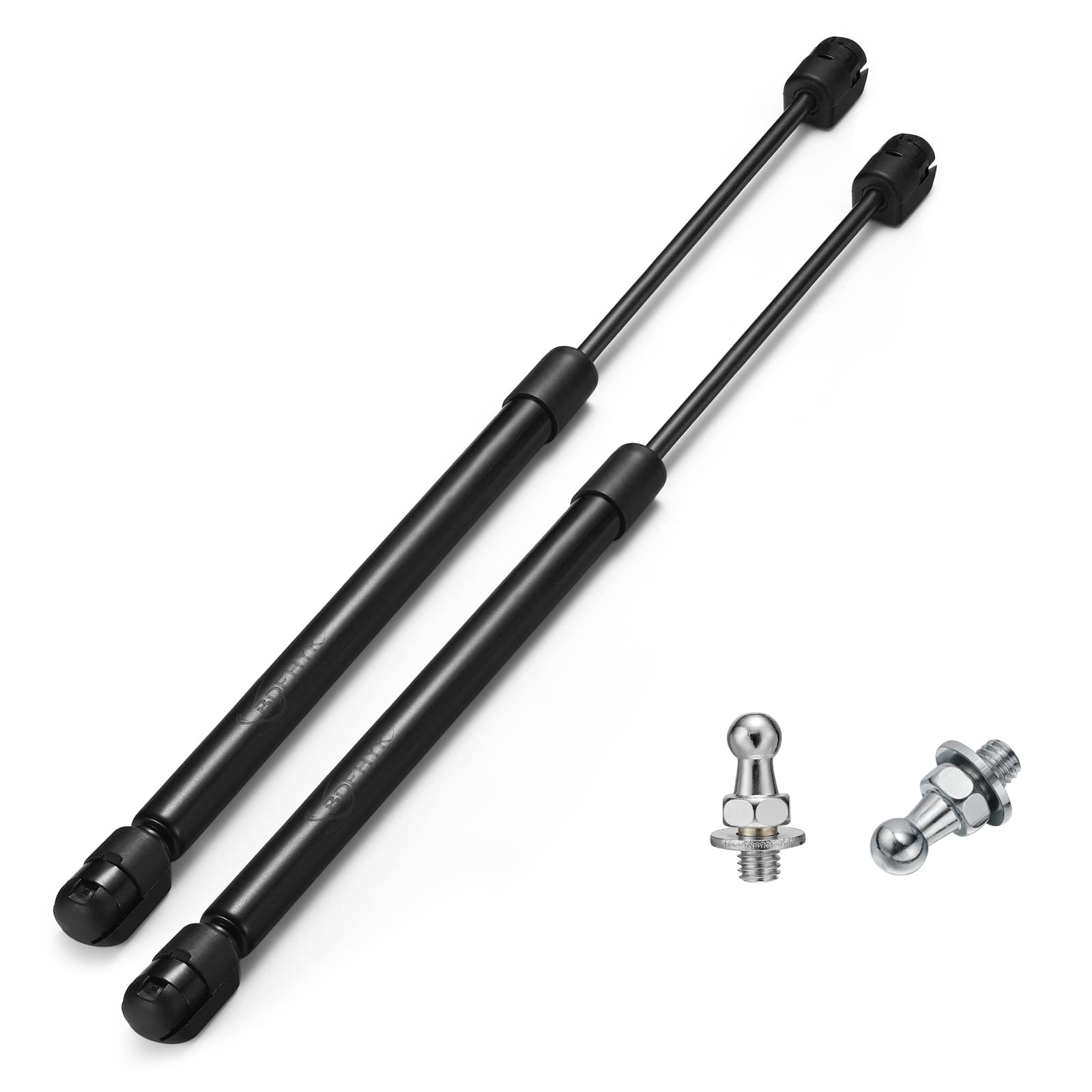 Bdfhyk C16-11028 12 Inch Gas Shocks Struts Lift Supports 40 Lbs/178N For Leer Are Camper Shell Rear Window Side Window Pickup Cab Canopy Door Tool Box, Black C1611028