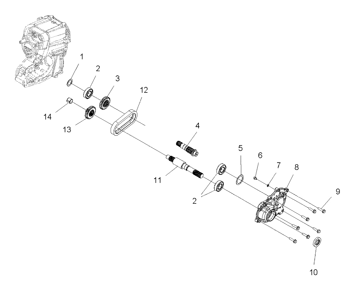 Polaris Atv Silent Chain, Rexnord, Genuine Oem Part 3233784, Qty 1