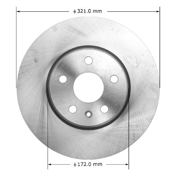 Bendix Premium Prt5973 Front Brake Rotor For Select Models Buick Allure, Lacrosse, Regal, Chevrolet Camaro, Equinox, Impala, Mal
