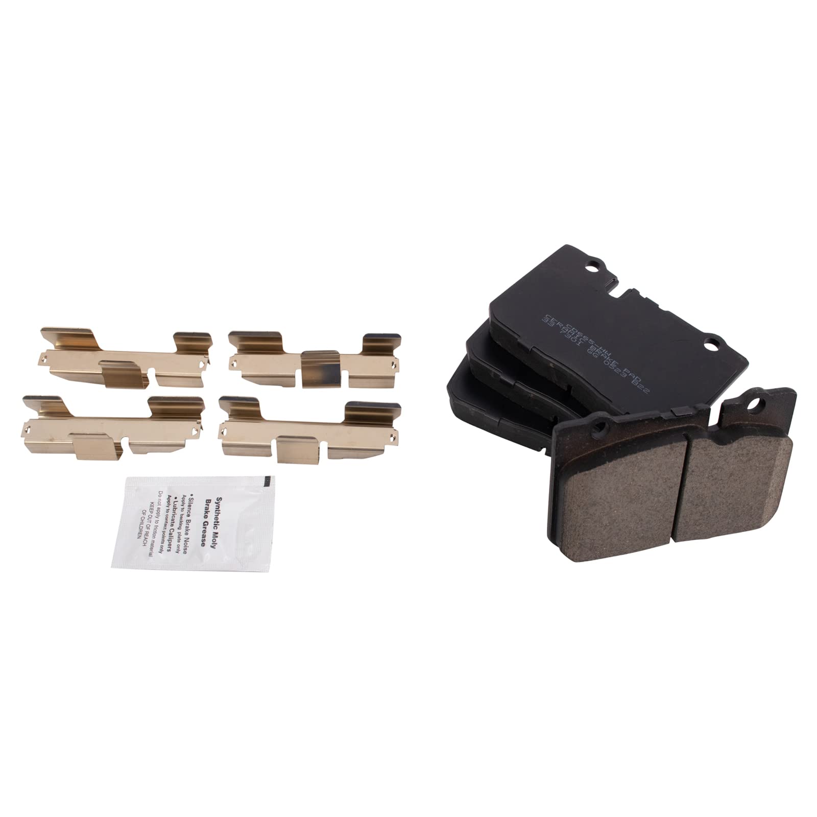 TRQ Front Brake Pads Ceramic Compatible with 1995-2000 Lexus LS400