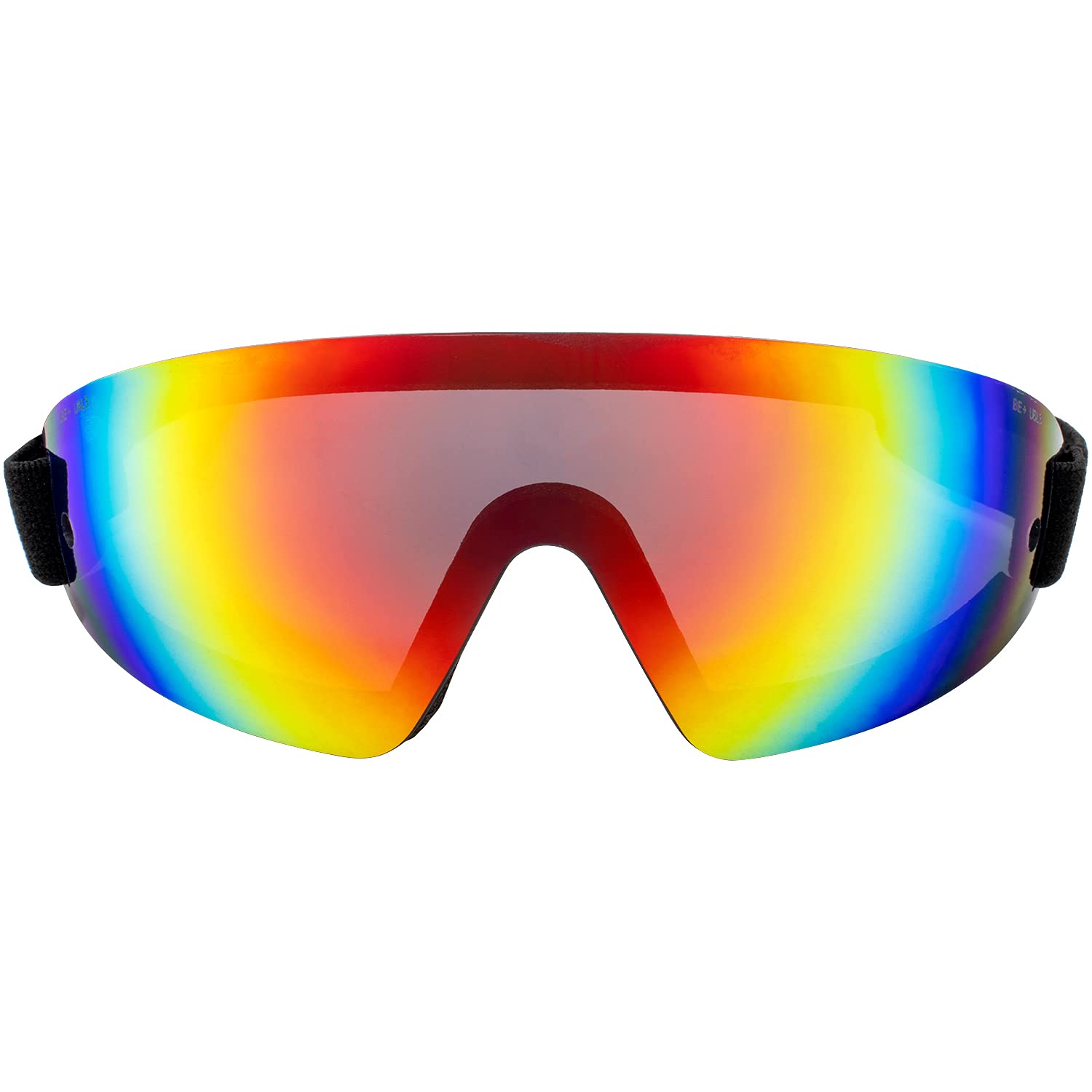Birdz Eyewear Wing Skydiving Parasailing Goggles 2 Pairs With One Piece Reflectech Red Mirror Lens & Blue Mirror Lens