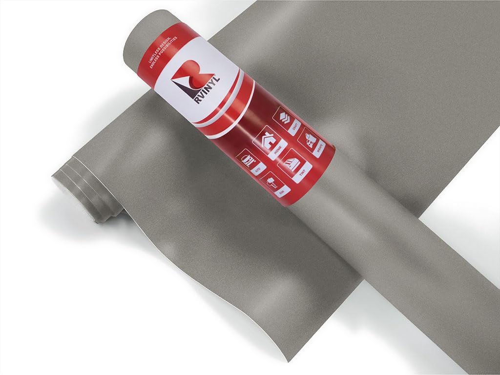3M 2080 M230 Matte Gray Aluminum (5Ft X 21Ft) Vinyl Wrap Film Sheet With Air-Release For Cars, Trucks & More (105Sq Ft Roll)