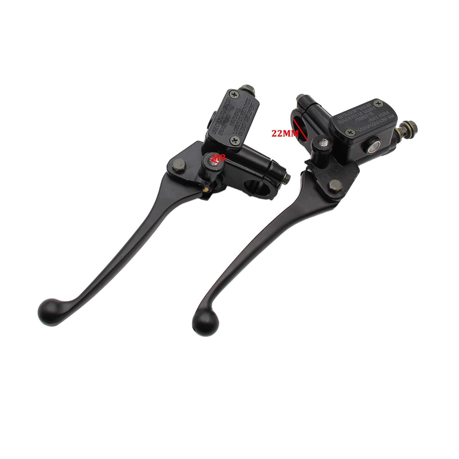 Yd-Ps001 Left + Right 8Mm Brake Master Cylinder Lever Mirror Hole For Gy6 50Cc 125Cc 150Cc 250Cc Scooter Moped