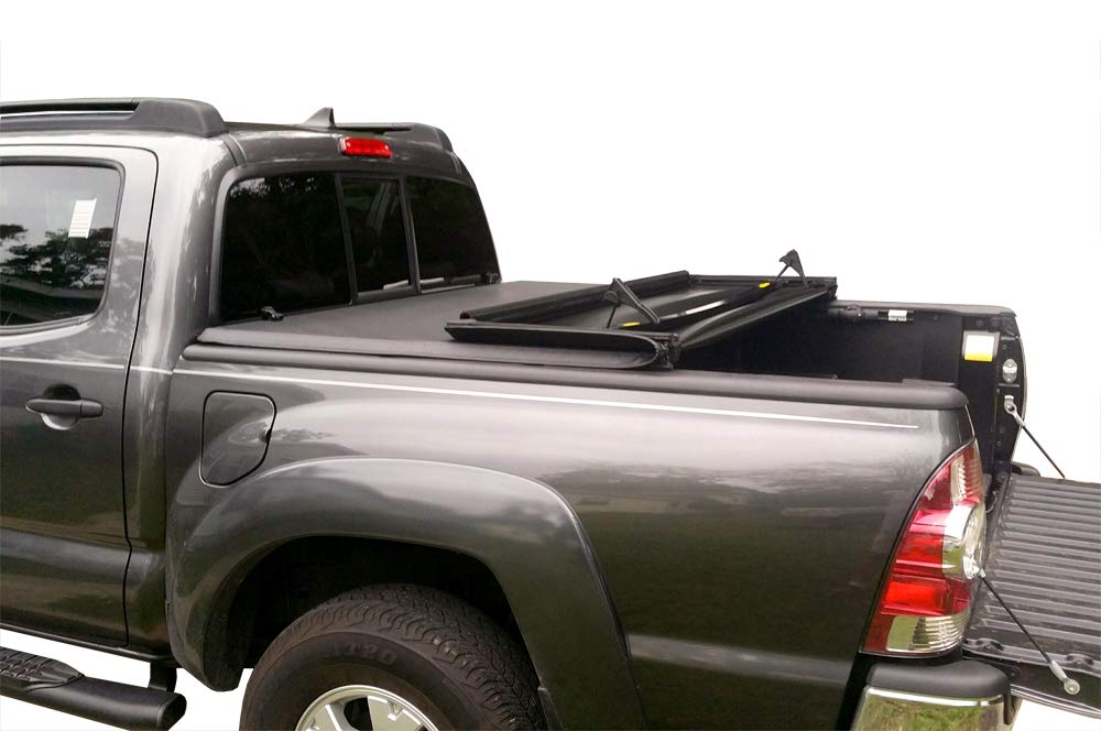 Maxmate Soft Tri-Fold Truck Bed Tonneau Cover Compatible With 2005-2015 Toyota Tacoma | 5' (60'') Bed | Tct371030