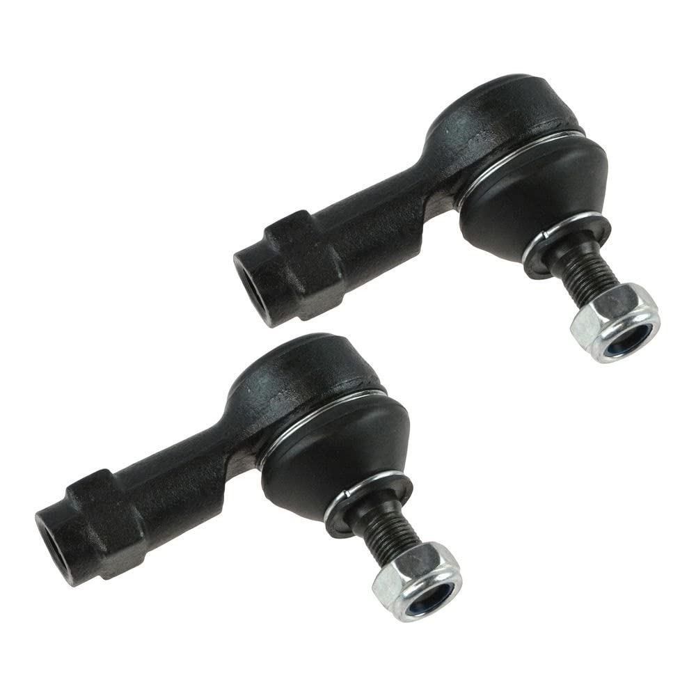 Trq Front Outer Tie Rod Set Compatible With 1995-2005 Hyundai Accent 1996-2006 Elantra 1997-2008 Tiburon 2005-2009 Kia Spectra 2