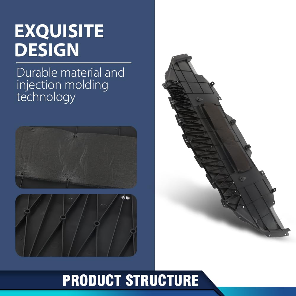 PIT66 Engine Splash Shields Front Compatible with Ford Mustang EcoBoost GT Premium 2018-2022 JR3Z17626A, FO1228164