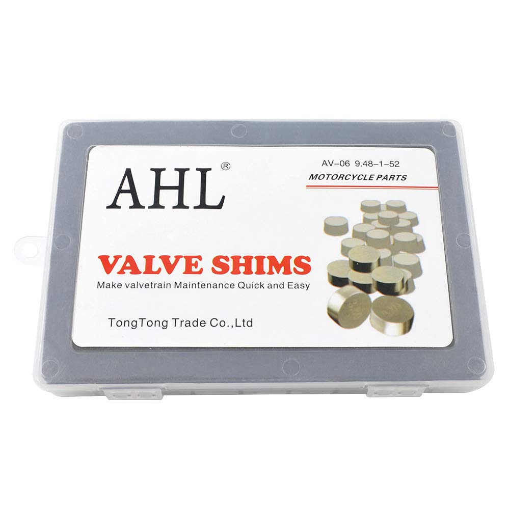 Ahl Adjustable Valve Shim Kit 9.48Mm O.D. 1.20Mm-4.00Mm Thick For Suzuki Lt-Z400 Quadsport Z 2003-2012 Lt-R450 Quadracer 2006-20