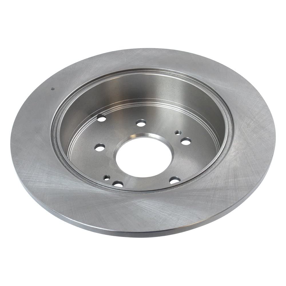 Trq Rear Brake Rotors Set Solid Compatible With 2004-2011 Mitsubishi Endeavor