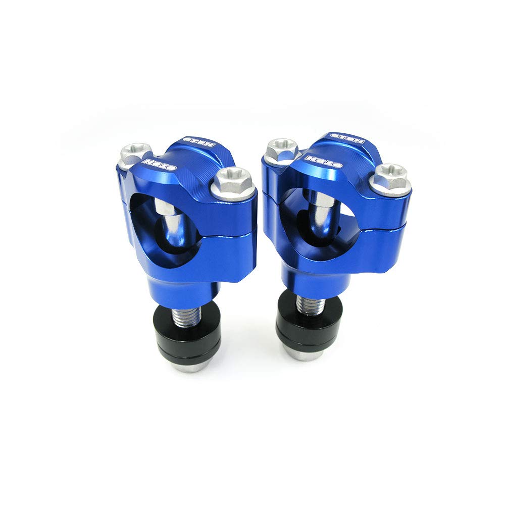 Otom Motorcycle Handlebar Clamp Cnc Aluminum Alloy Bar Clamps 28Mm Or 1 1/8' For Wr Rmz Kxf Crf Handlebar Riser (Blue, 10Mm)
