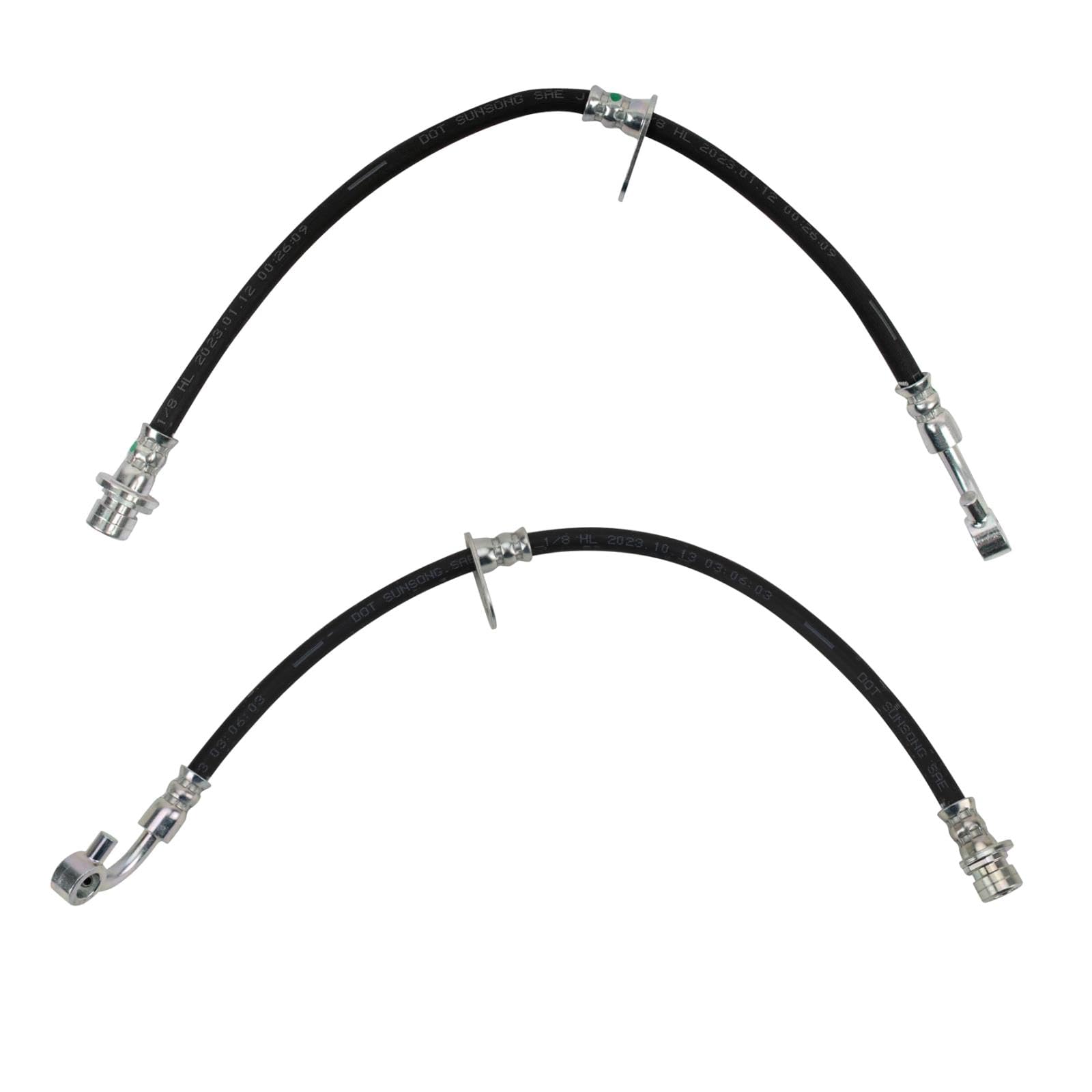Trq Front Brake Hose Set Compatible With 2007-2011 Honda Cr-V