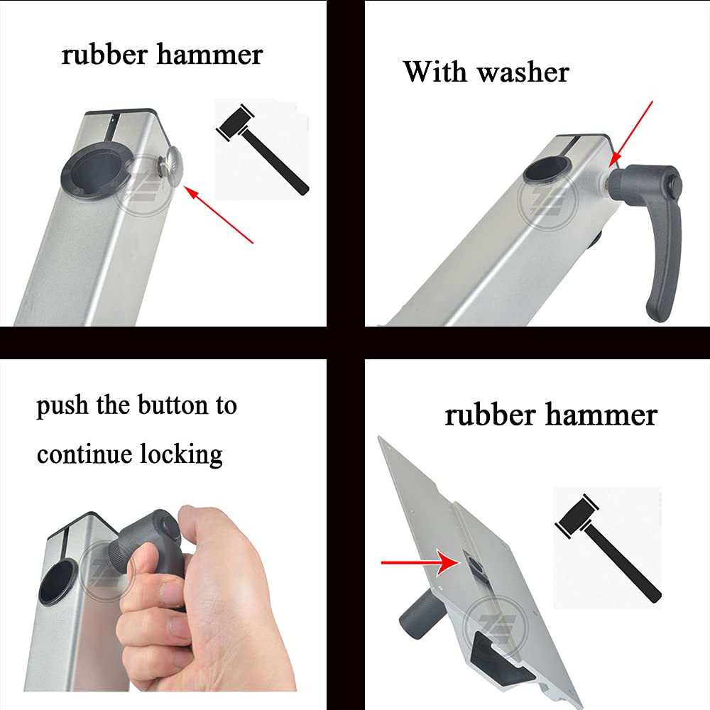 Daluobo Removable Table Leg Rv Accessories Detachable Height Adjustable Aluminum Alloy 360 Degree Rotation For Yachts Rv Motorho