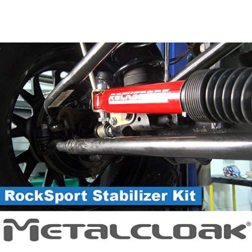 Rocksport RED Steering Stabilizer Kit by MetalCloak, For JK Wrangler, Provides Additional Valving, Improved Performance, Steerin
