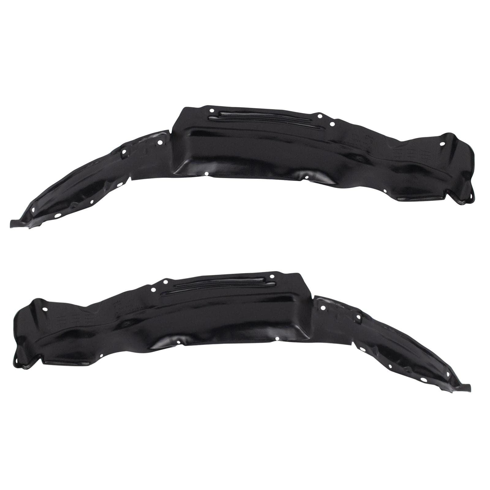 Trq Front Inner Fender Liner Set Compatible With 1986-1994 Nissan D21 1995-1997 Pickup Ni1248102 Ni1249102