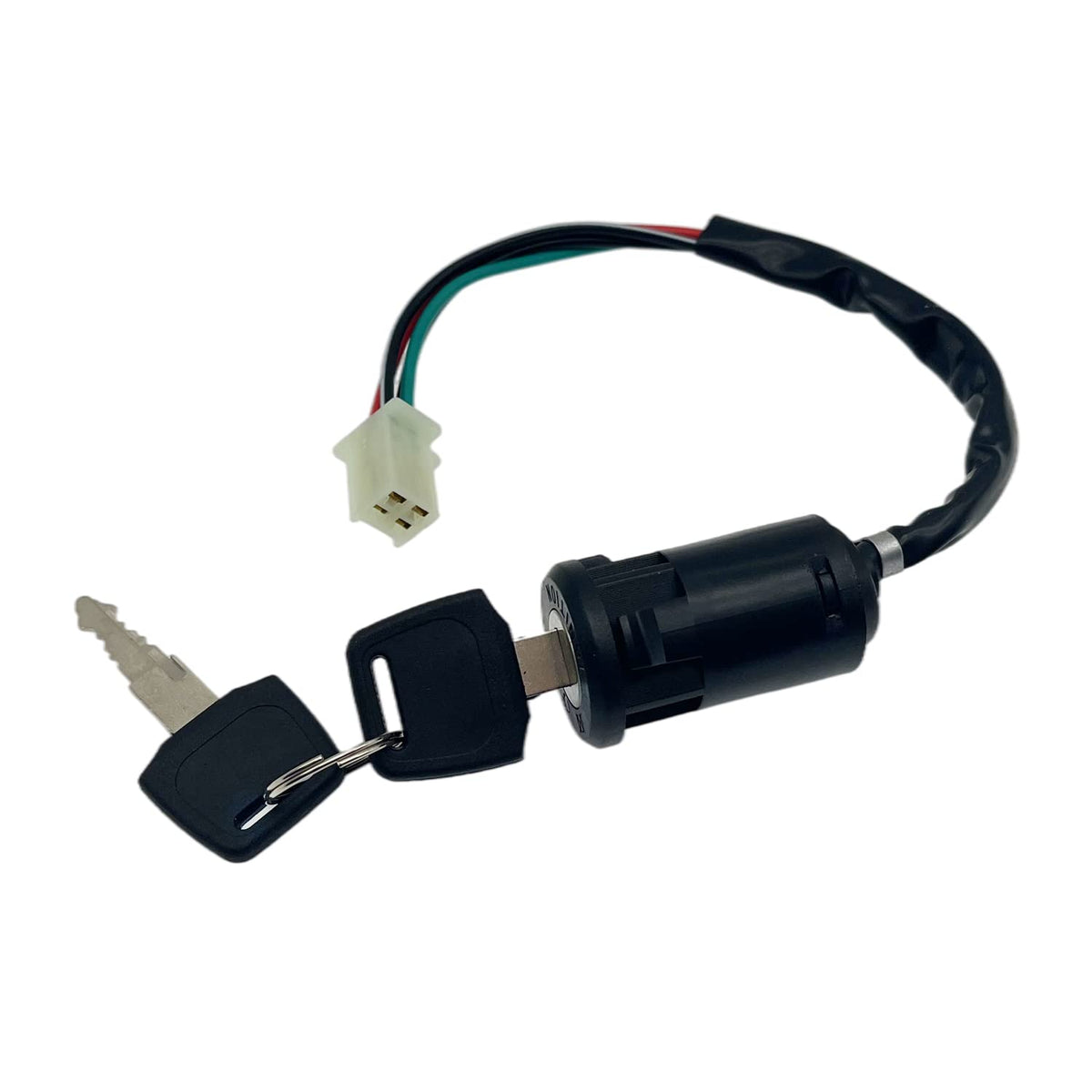 Hyxuan Ignition Switch With Key 4 Wire For Tao-Tao Bu-Yang Coo-Lsport Ka-Zuma Su-Nl Coo-Lster 50Cc 70Cc 90Cc 110Cc 125Cc 150Cc 200Cc 250Cc Quad Super Pocket Dirt Bike Atv & Scooters