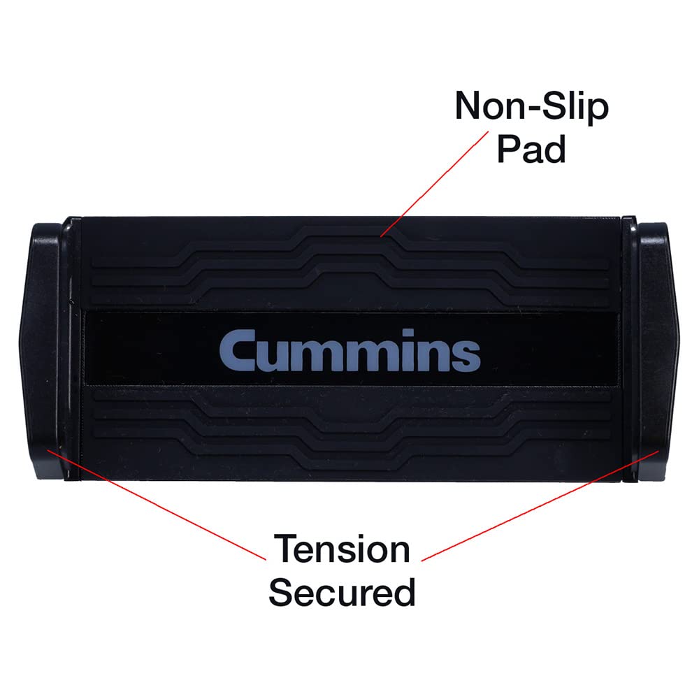 Cummins Windshield Tablet Mount - Black Suction Cup Holder for Car Window/Dash, Universal Compatibility, Durable Tablet Dock