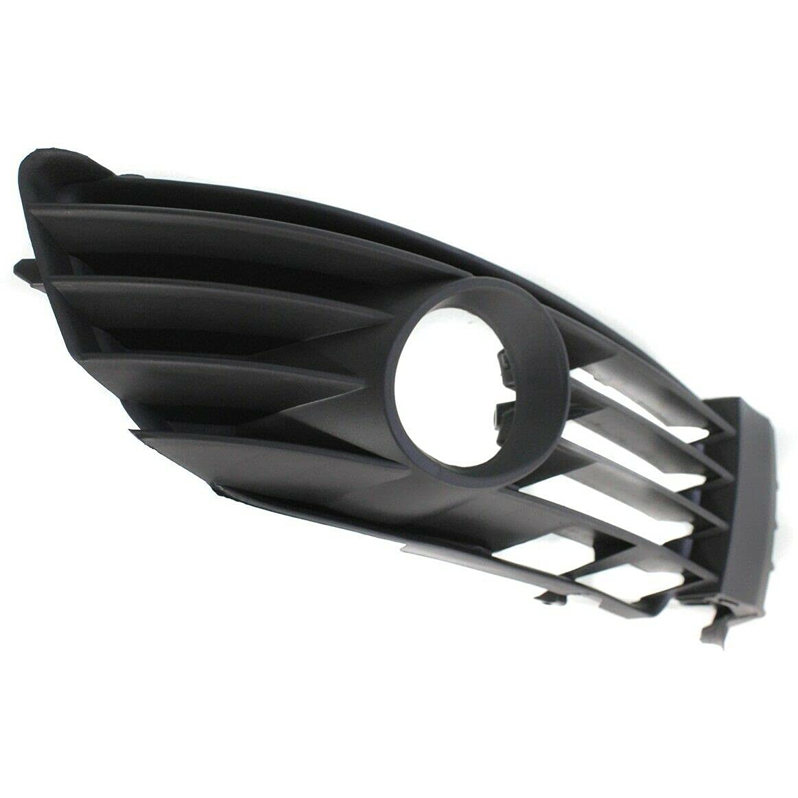DAT AUTO PARTS Front Right Passenger Side Fog Light Bezel Grille Bumper Insert Replacement For 2001-2005 Volkswagen Passat Black Textured VW1039105 3B0853666LB41