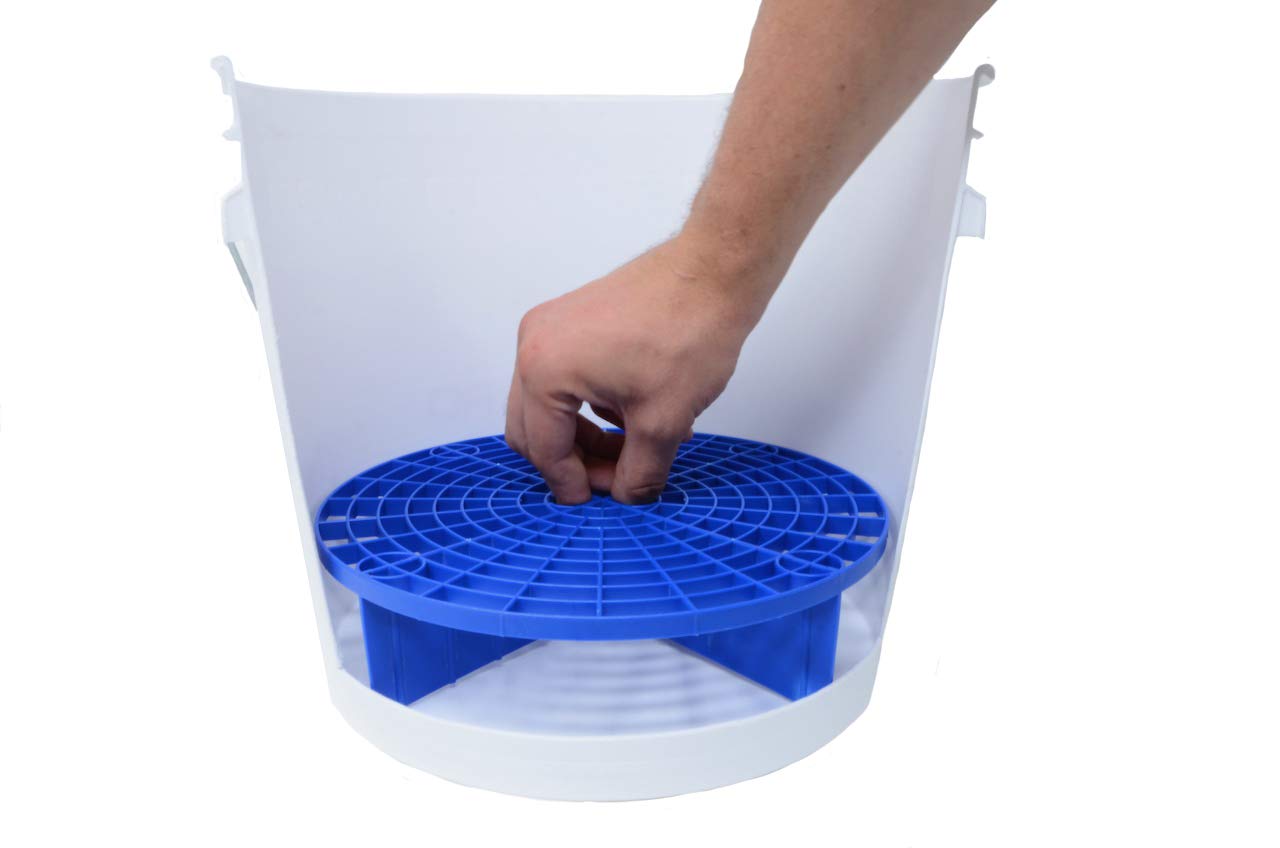 Grit Guard Blue Bucket Insert - 10 Diameter Car Wash Bucket Dirt Trap For Car Washing, Detailing Compatible With 3.5, 4, 5 And 6 Gallon Buckets