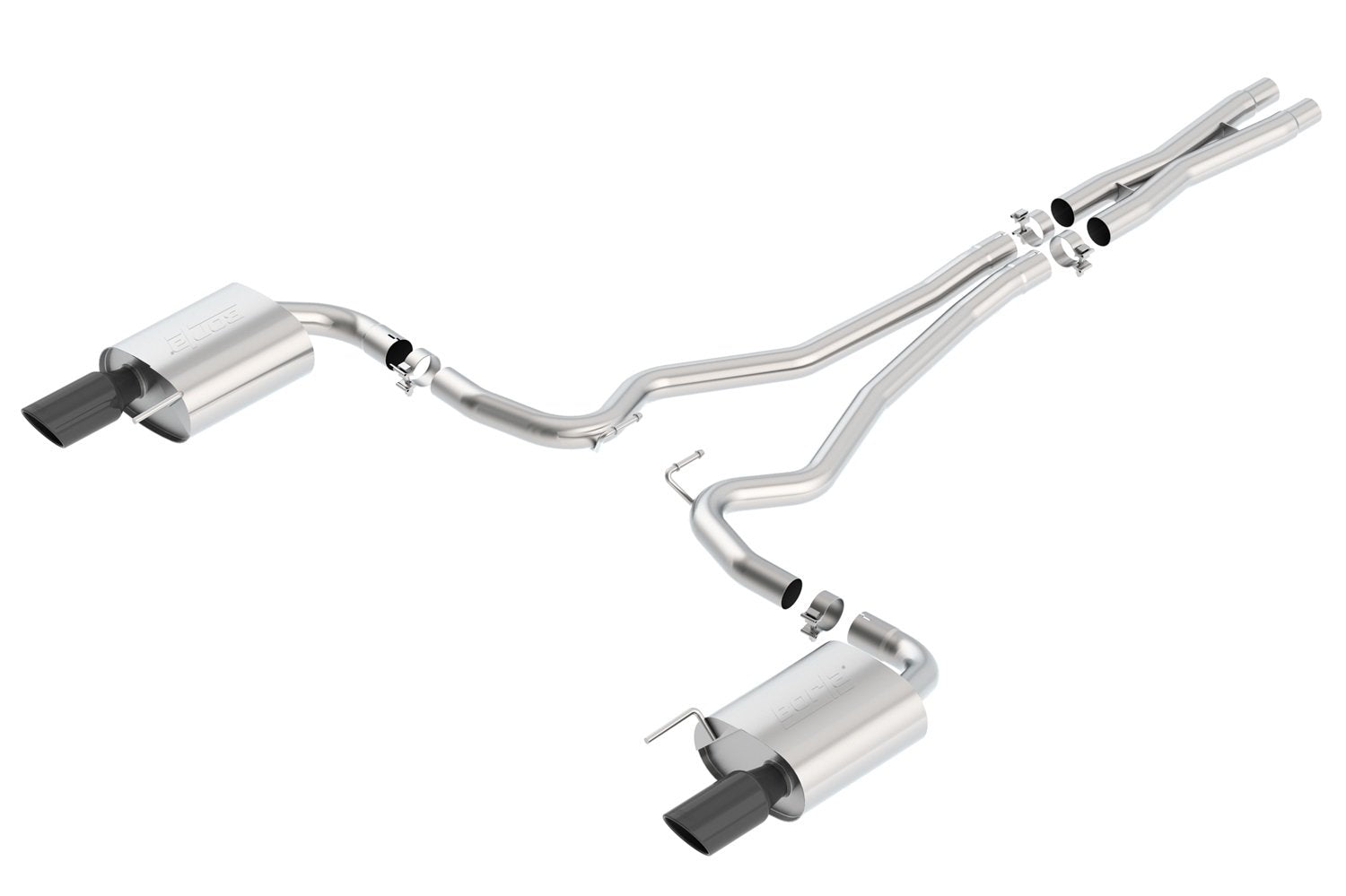 Borla 140590Bc Cat-Back Performance Exhaust System For 2015-2017 Ford Mustang Gt/Gt Convertible 5.0L V8 Automatic/Manual Transmi