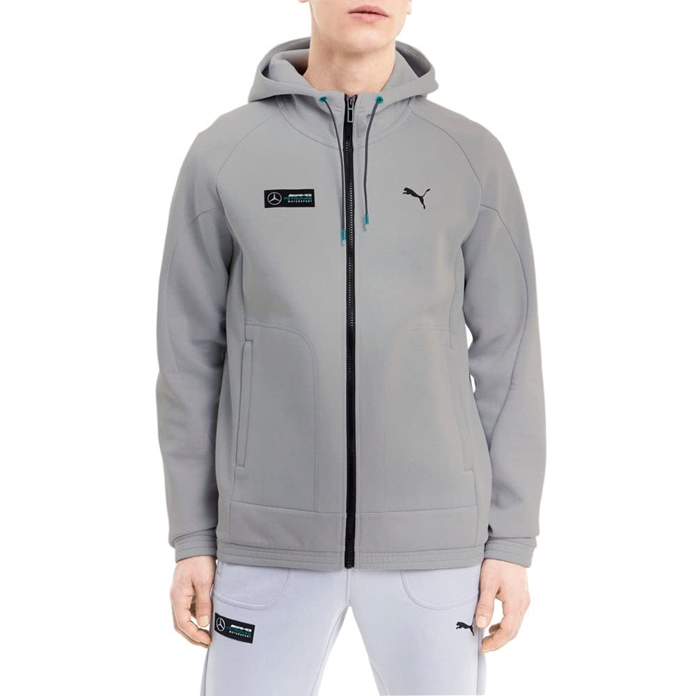 Formula 1 Mercedes Amg Petronas Men'S Motorsport Mcs Sweat Jacket, Mercedes Team Silver, L