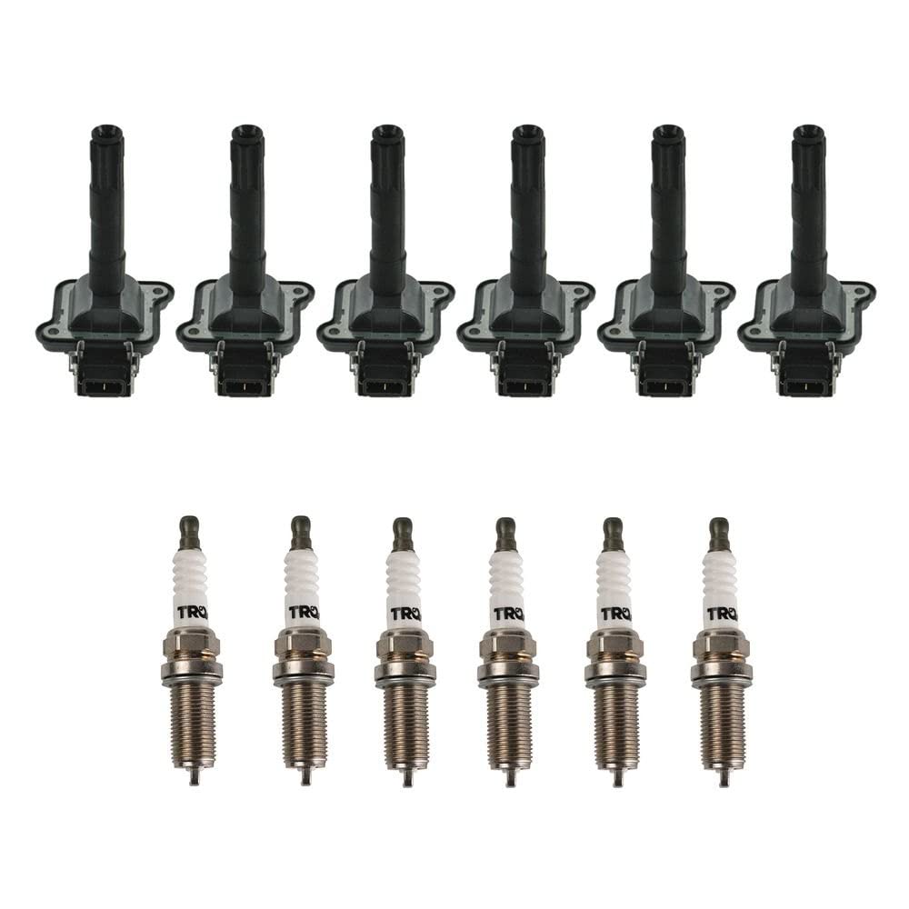 Trq Ignition Kit Ignition Coil Spark Plugs Compatible With 2000-2002 Audi A6 Quattro 2001-2002 Allroad Quattro S4