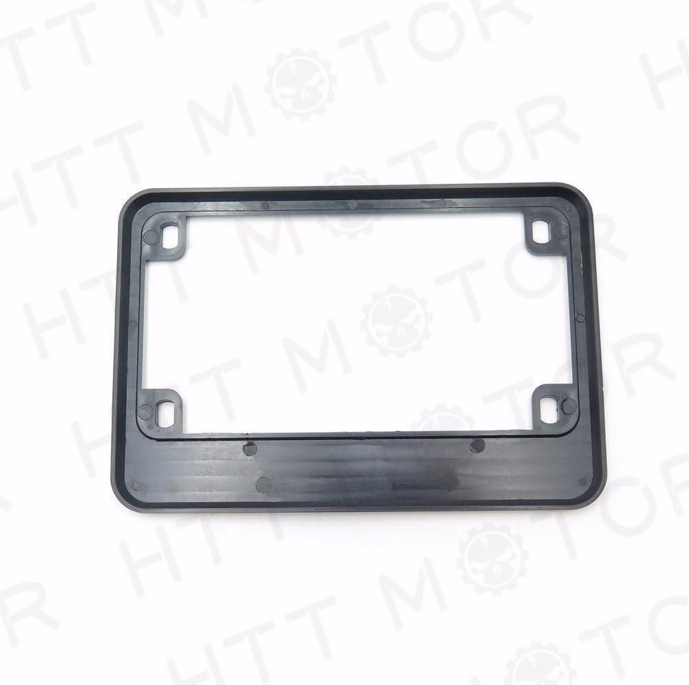 Httmt Mt294-004- Motorcycle License Plate Frame Compatible With 4''X7'' Extra 1'' Width Motorcycle Plate