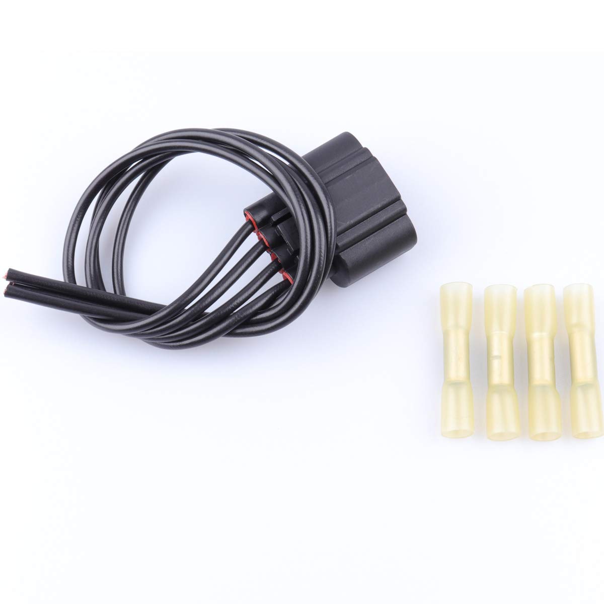 Wpt688 Hvac Blower Motor Resistor Connector Plug Wiring Harness Pigtail Compatible With Explorer Escape Expedition Mustang Fiesta F-150, Lincoln Mark Lt Navigator, Mercury Mariner 3U2Z14S411Zea