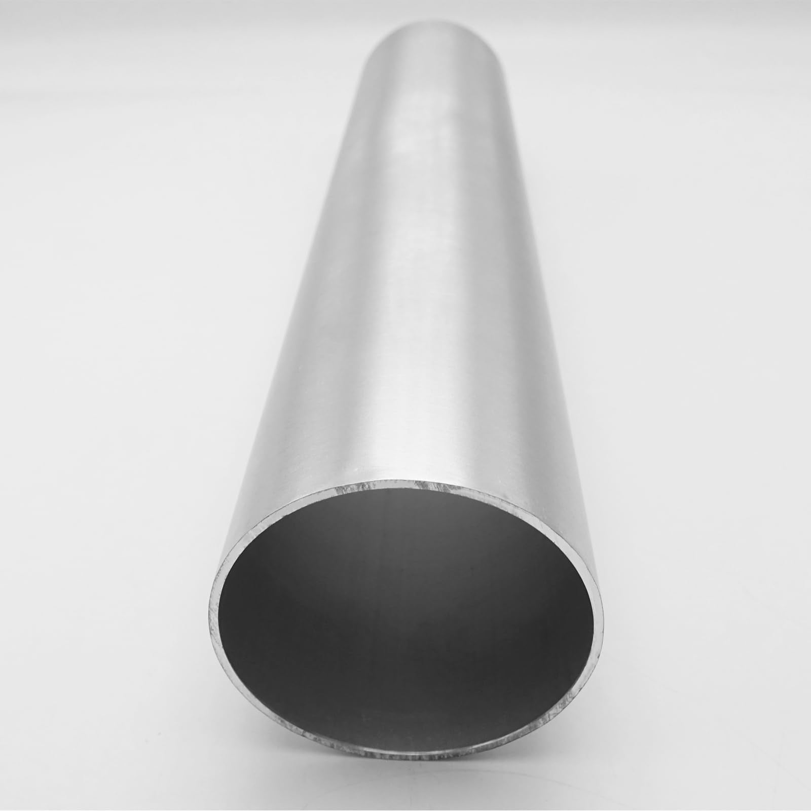 Ac Performance 2.25'' (57Mm) Od Straight Aluminum Intercooler Pipe Air Intake Tube, Brushed Finish