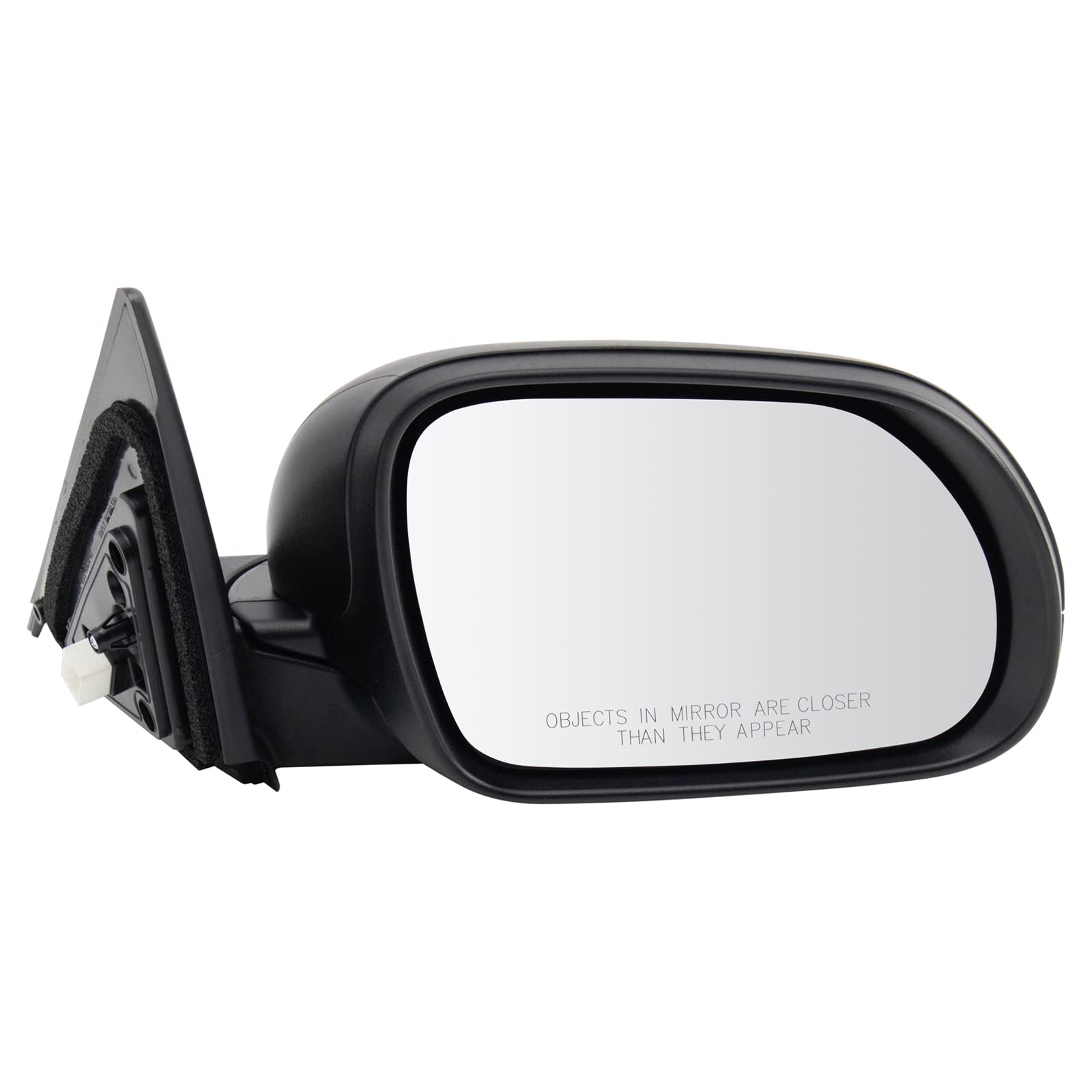 Trq Right Mirror Without Heat Without Blind Spot Indicator With Textured Cover Passenger Side Compatible With 2020-2021 Kia Soul