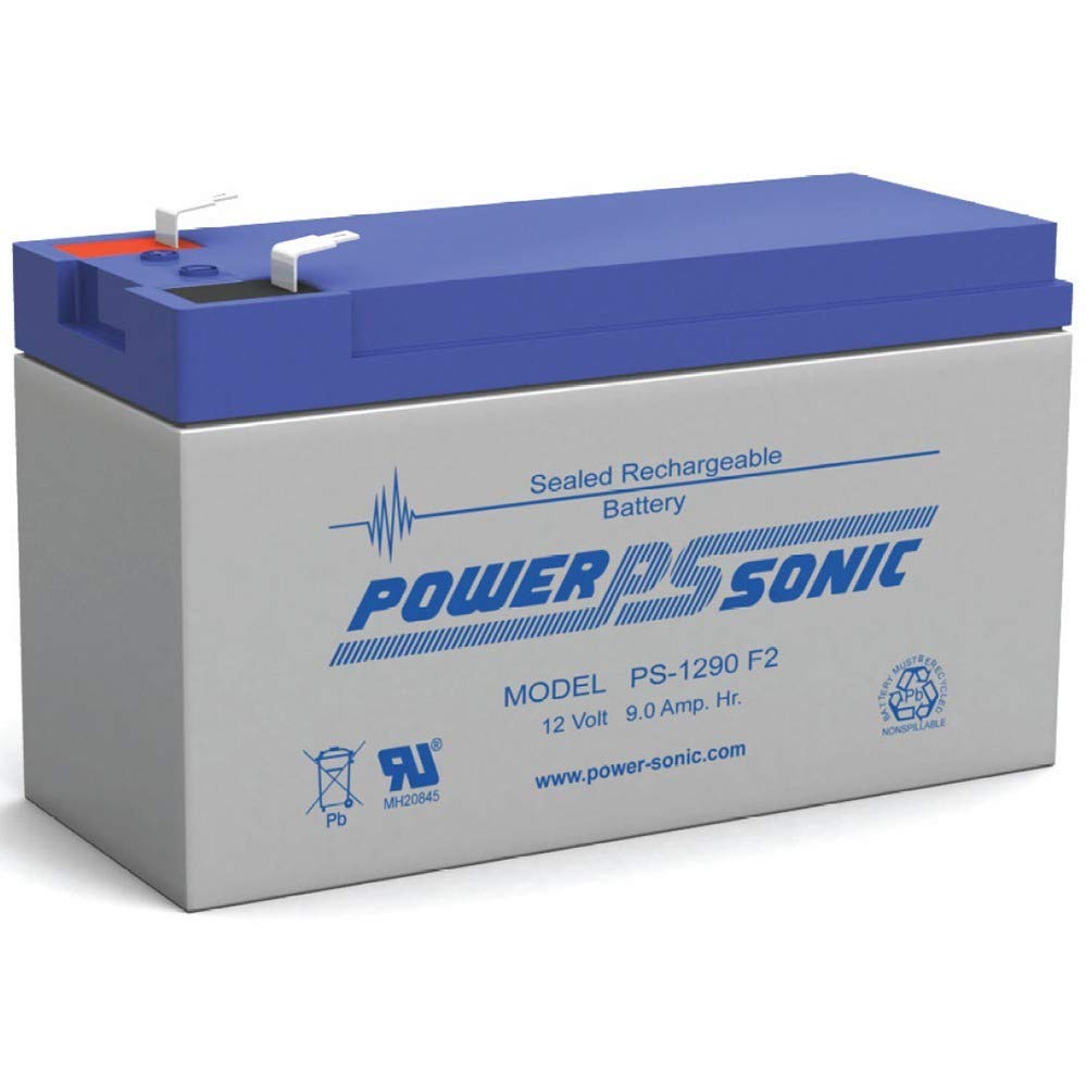 Power-Sonic Ps-1290 12 Volt 9 Amp Hour Rechargeable Sla Battery (F2 Terminals)