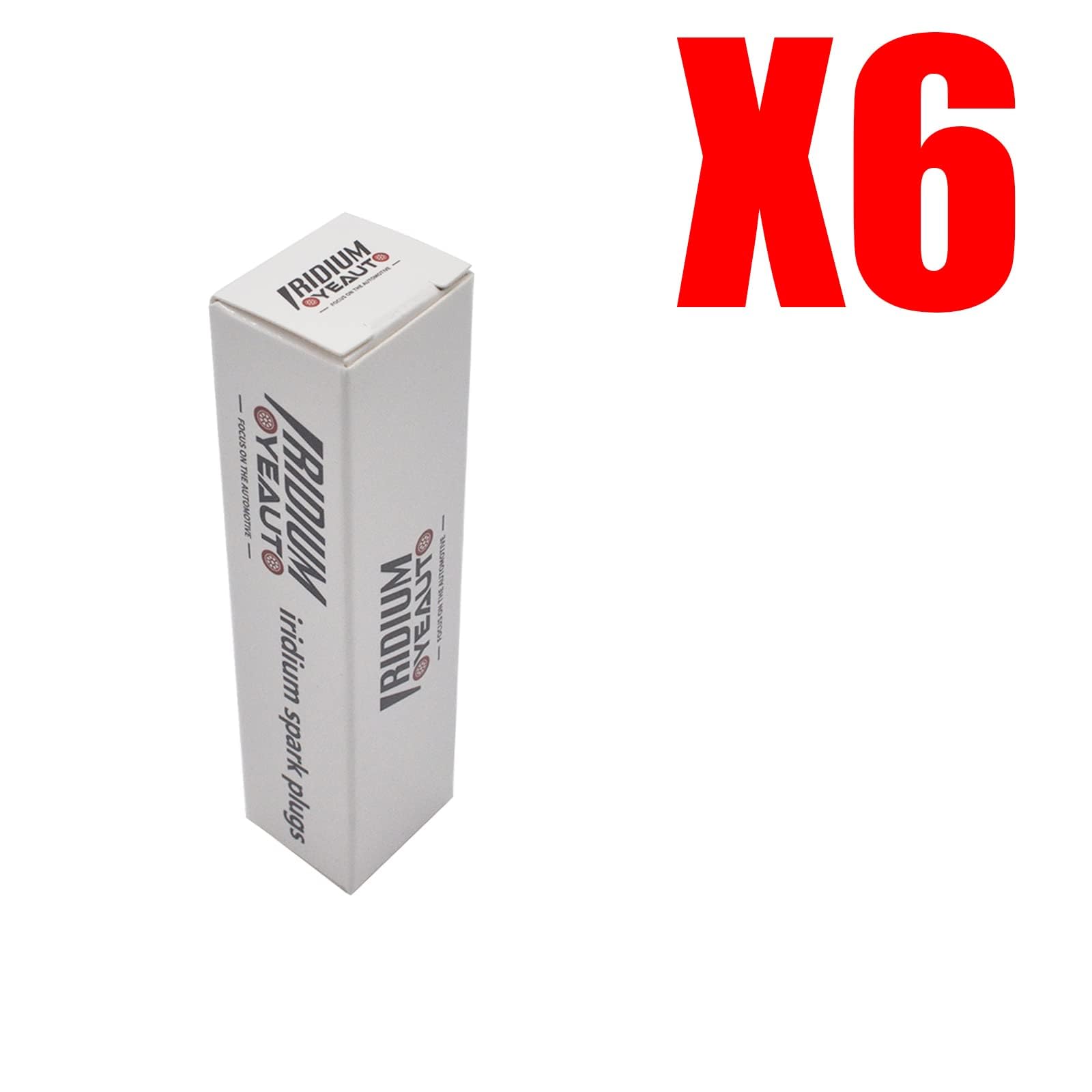 Oyeauto Iridium Spark Plugs 6 Pack Bkr6Eix-11 3764 Fit For Toyota Corolla Camry Sienna Audi A4 A5 A6 Quattro Honda Civic Nissan