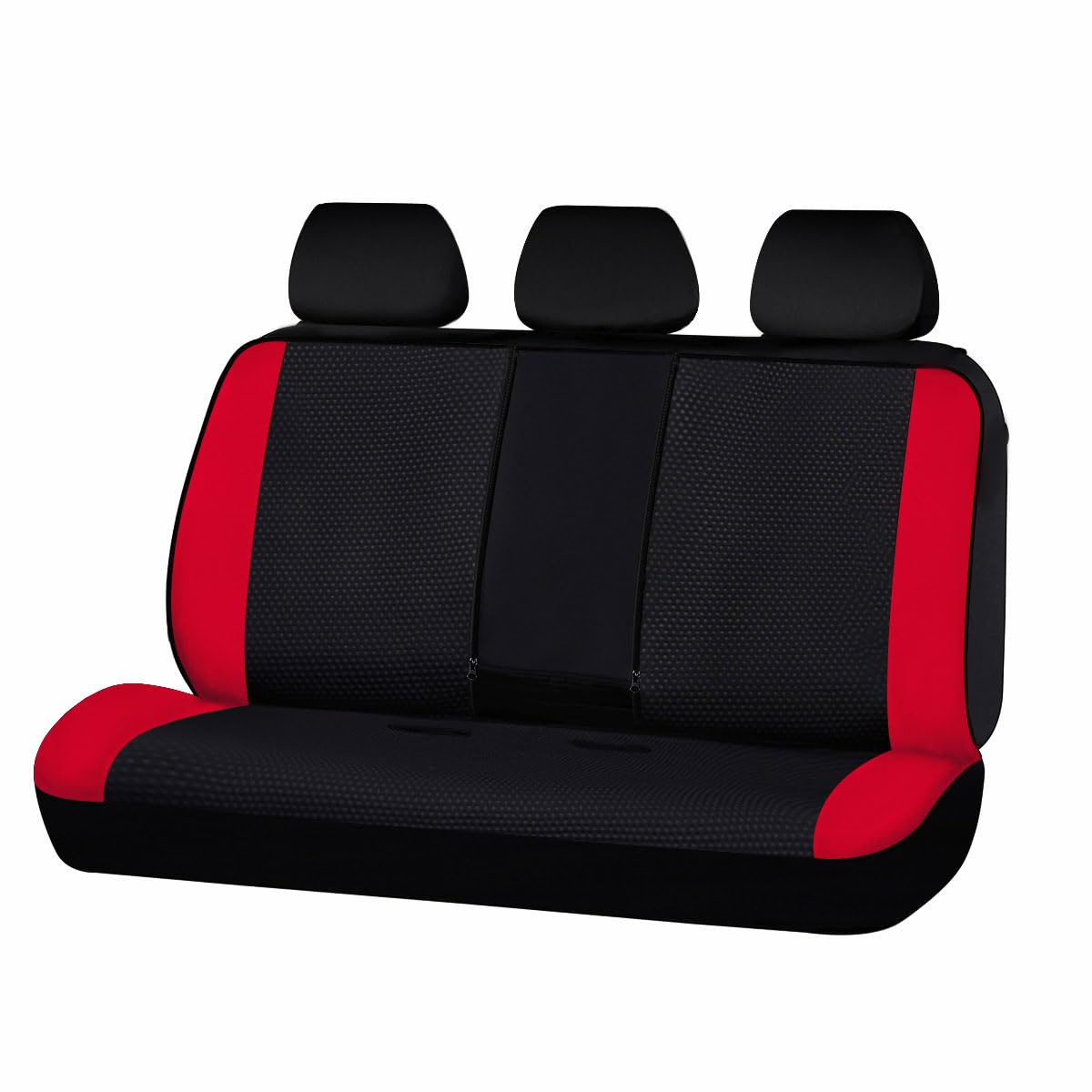 Flying Banner Neoprene Rear Bench car seat Covers car seat Protectors Split 40/60 60/40 (Red & Black, Neoprene)