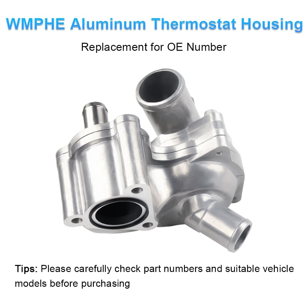 Wmphe Upgraded Aluminum Thermostat Housing Assembly Compatible With 2001-2005 Ford Explorer, 2001-2011 Ranger, 2001-2008 Mazda B