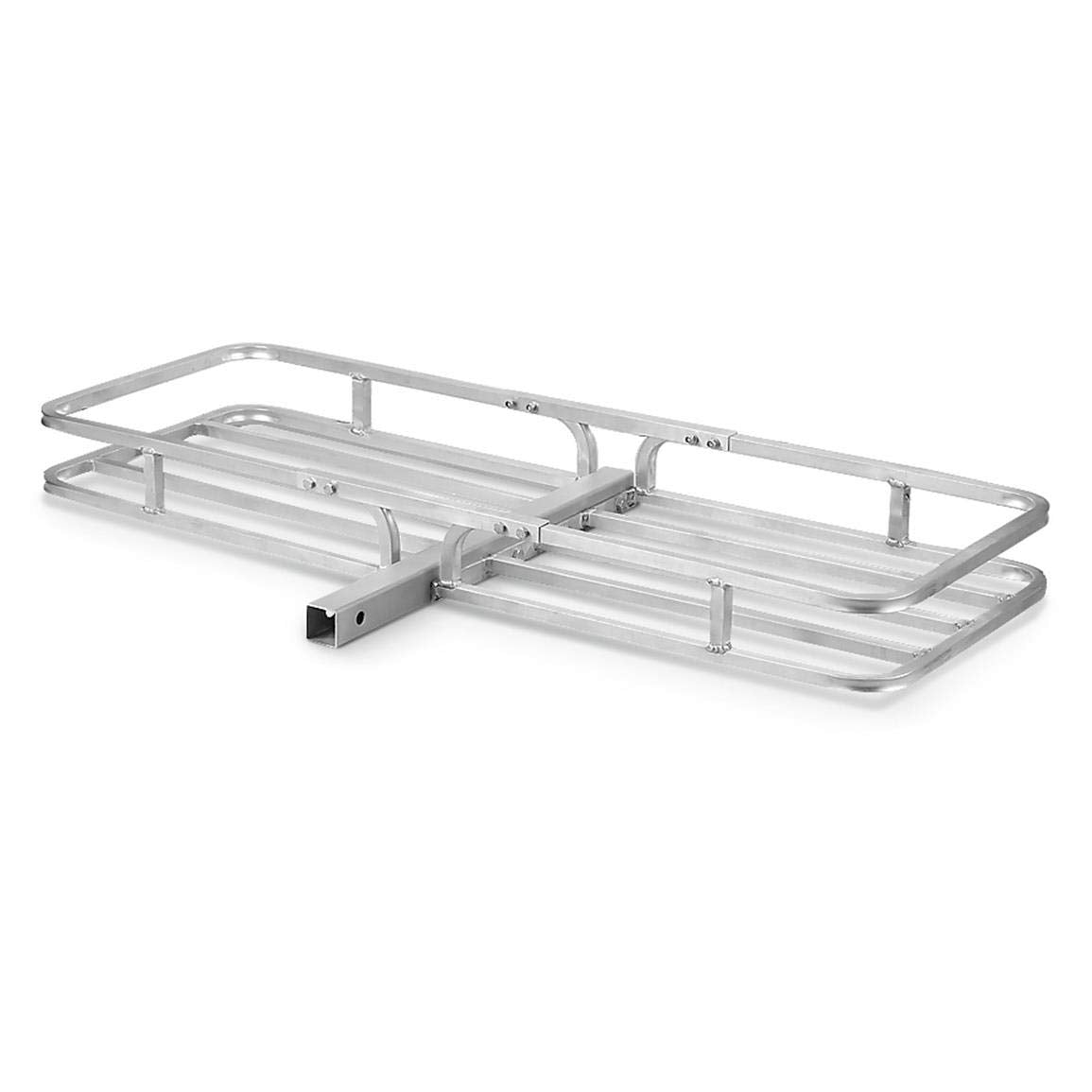 Guide Gear Hitch Cargo Carrier Mount Aluminum, Hitch Rack Basket for Vehicle, Car, Trailer