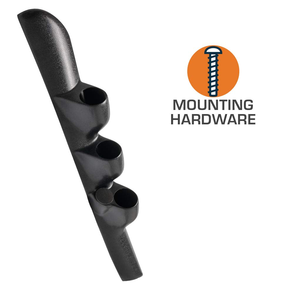 GlowShift Black Triple Pillar Gauge Pod Compatible with Dodge Ram Cummins 1500 2500 3500 1998-2002 - A-Pillar Speaker Cutout - A
