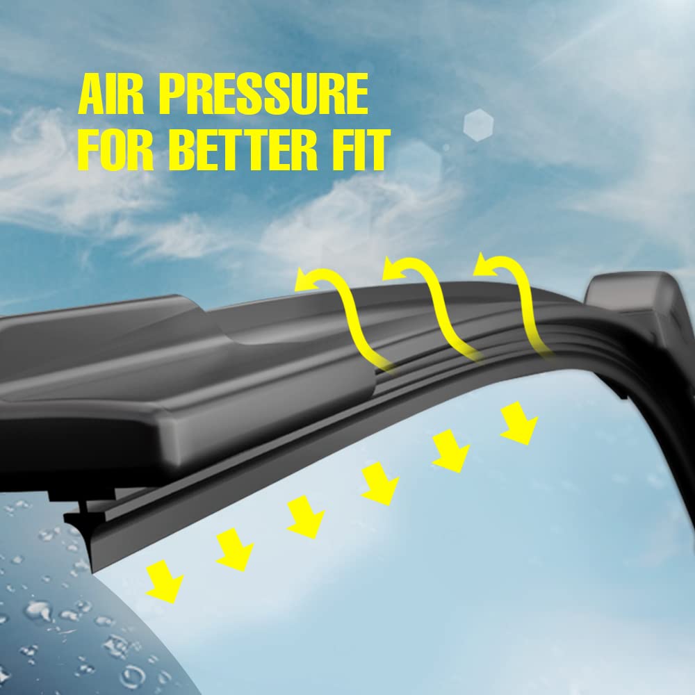 26''+18'' Windshield Wiper Blades Replacement For Vw Volkswagen Gti Golf 2020-2015 E-Golf 2021-2014 Audi A3 2021-2012 S3 2021-20