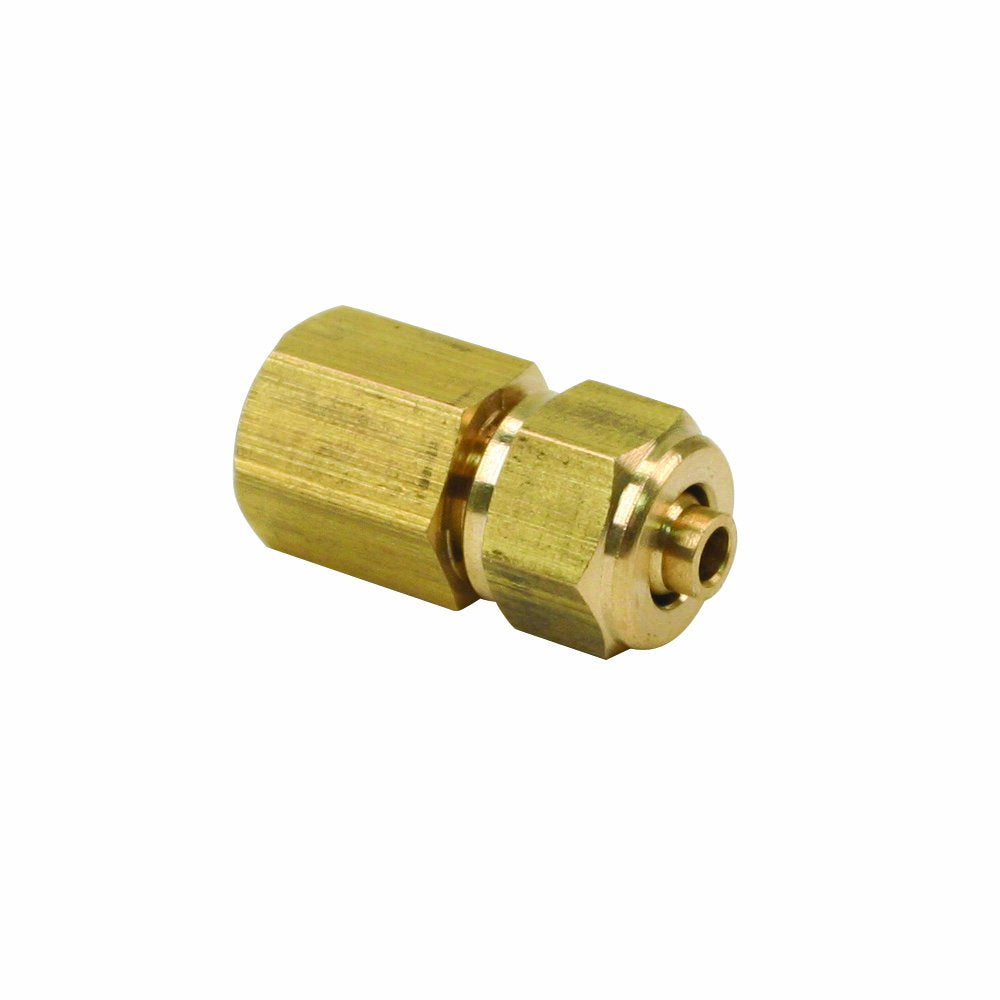 Viair 92838 1/8'' Female Npt To 1/4'' Compression Fitting For 1/4'' Air Line , Gold