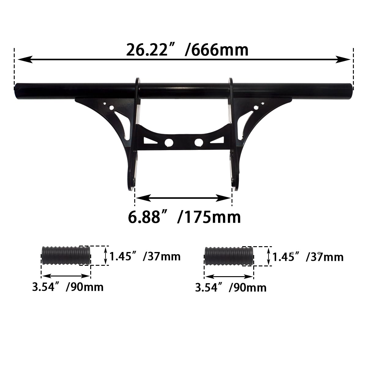 WOWTK Highway Peg Crash bar for Harley XL Sportster 2004-2022 Models,for Sportster 883 XL883 1200 XL1200 Iron 883 Seventy-Two Fo