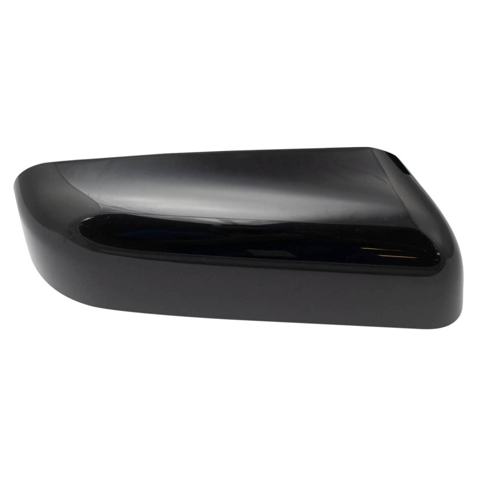 Trq Right Mirror With Heat Manual Folding With Memory With Black Cover Passenger Side Compatible With 2009-2014 Ford F-150 Fo132