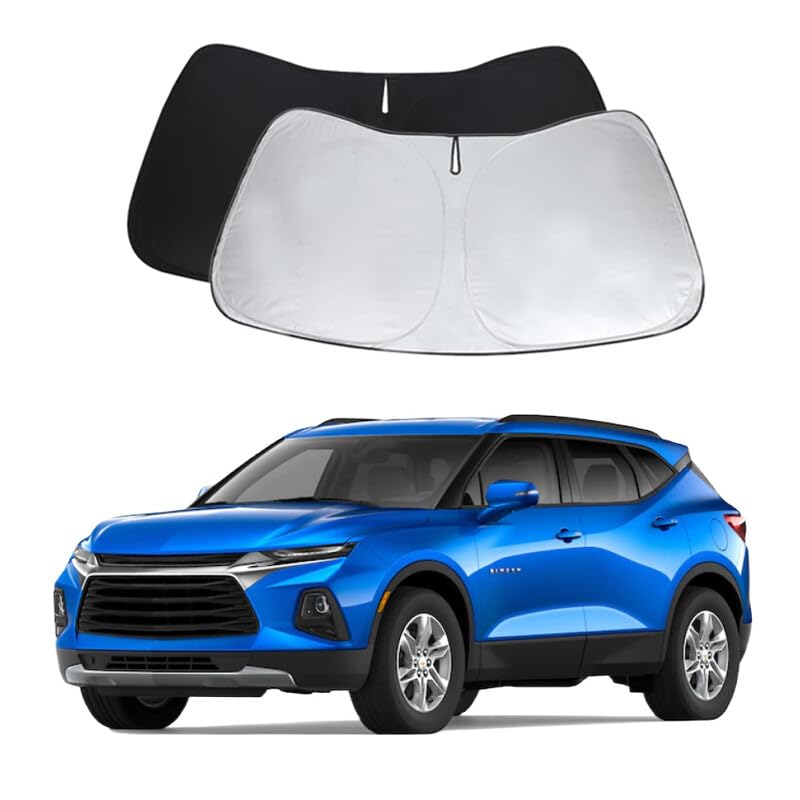 Che-vy Blazer Custom Windshield Sun Shade for Che-vy Blazer 2019 2020 2021 2022 2023 2024 Front Window Sunshade Sun Visor 240T S