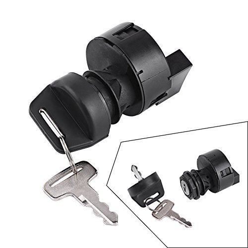 Yosoo Ignition Key Switch, Push Button, 4 Positions, Black, Manual Operation, Polaris 500 Ignition Starter Switch Key, Fit Polaris Worker 500 500 2003-2007 4 Pin Atvs Scooters