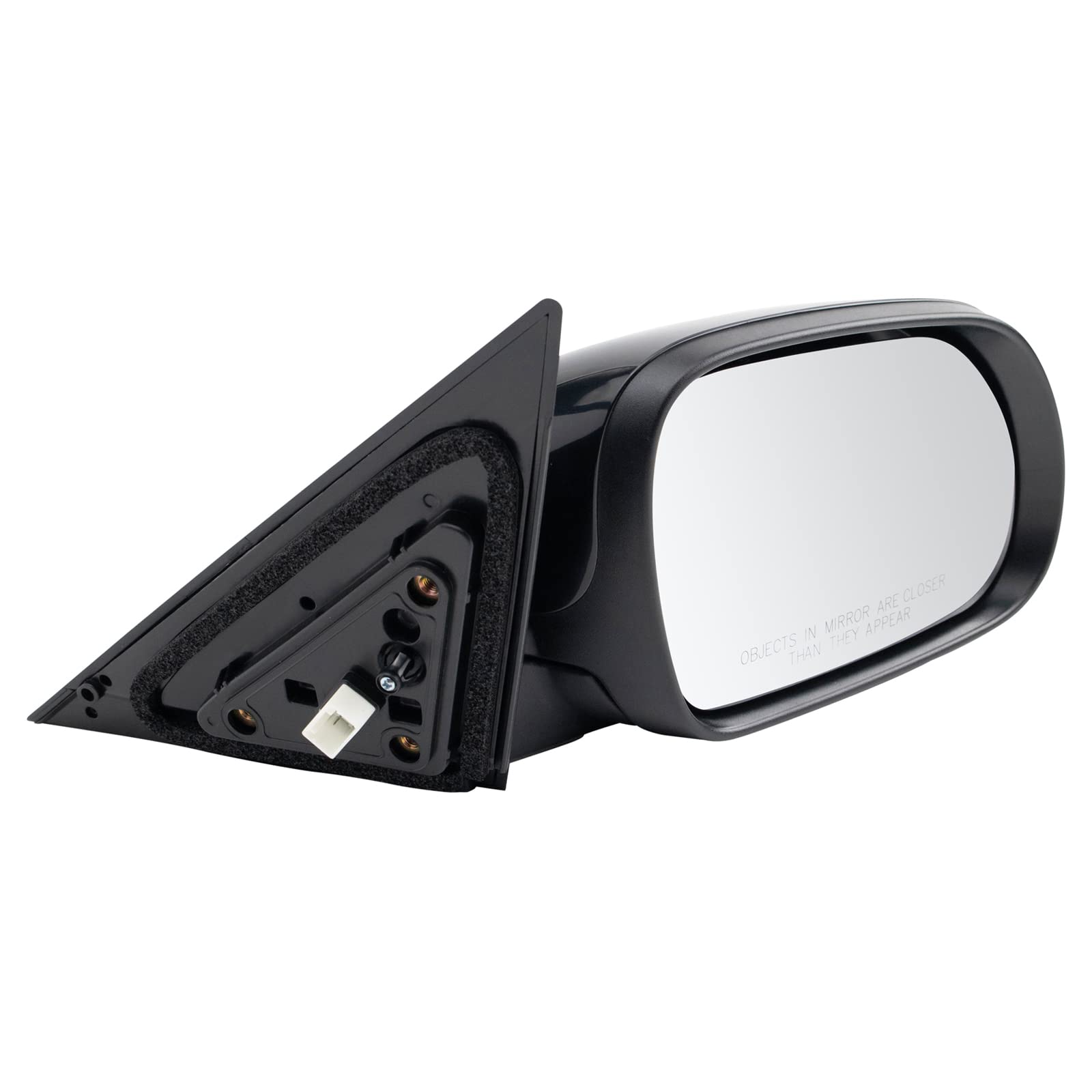 Trq Right Mirror Without Heat Without Blind Spot Indicator With Smooth Cover Passenger Side Compatible With 2020-2023 Kia Soul K
