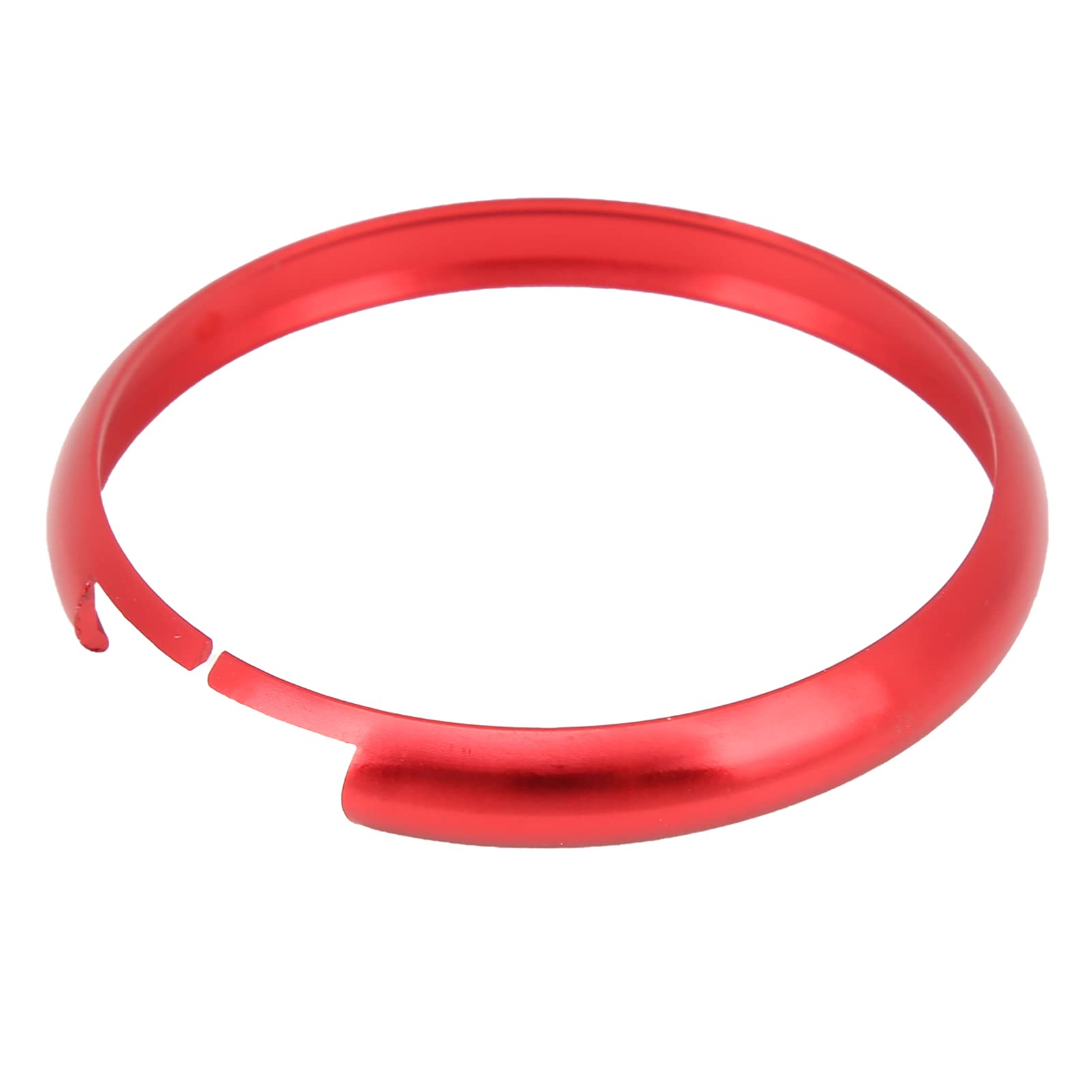 Key Fob Cover Aluminum Smart Key Fob Rim Trim Cover Replacement For Mini R55 R56 R57 R58 R59 R60(Pink) (Red)
